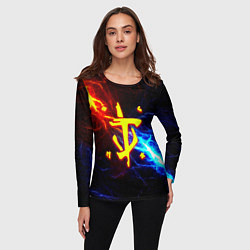 Лонгслив женский Doom шторм с молниями, цвет: 3D-принт — фото 2