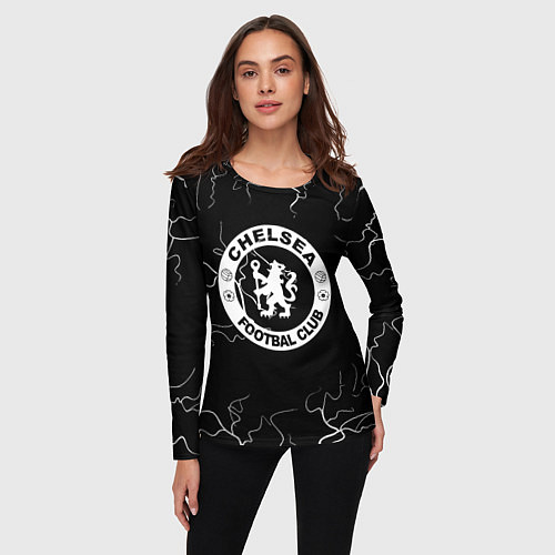 Женский лонгслив Chelsea storm / 3D-принт – фото 3