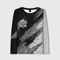 Лонгслив женский Российская империя - монохромный, цвет: 3D-принт