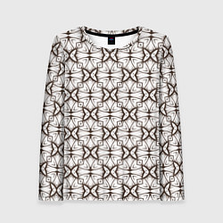 Лонгслив женский Абстрактные бабочки, цвет: 3D-принт