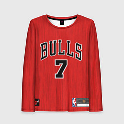 Лонгслив женский NBA Bulls 7 Kukoc, цвет: 3D-принт