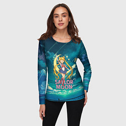 Лонгслив женский Sailor Moon на фоне неба, цвет: 3D-принт — фото 2