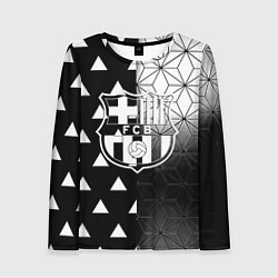 Лонгслив женский Barcelona geometry black, цвет: 3D-принт