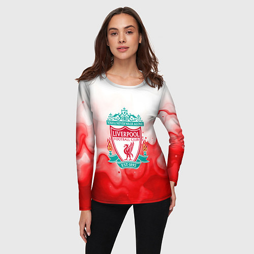 Женский лонгслив Фк Ливерпуль 2025 / 3D-принт – фото 3