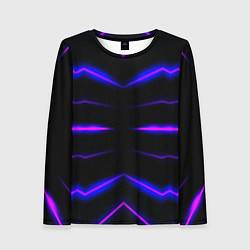 Лонгслив женский Color multicoloured neon, цвет: 3D-принт