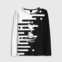 Лонгслив женский Тоттенхэм Хотспур геометрия, цвет: 3D-принт