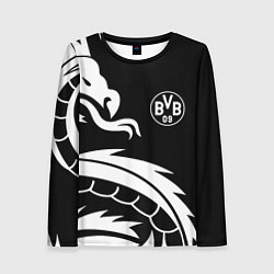 Женский лонгслив Borussia дракон белый