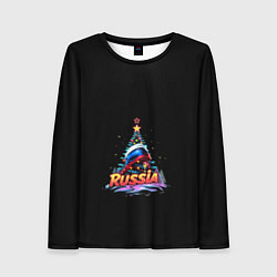 Женский лонгслив Ёлка компания