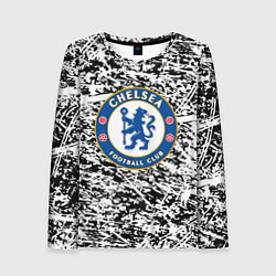 Женский лонгслив Челси штрихи красок