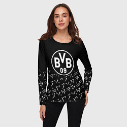 Лонгслив женский Borussia хищник стиль, цвет: 3D-принт — фото 2