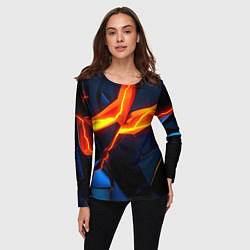 Лонгслив женский Plate fractures, цвет: 3D-принт — фото 2