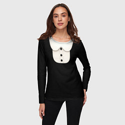 Лонгслив женский Девочка Уэнздей Аддамс, цвет: 3D-принт — фото 2