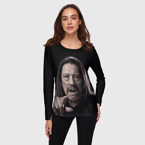 Женский лонгслив Danny Trejo / 3D-принт – фото 3