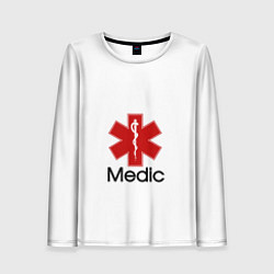Лонгслив женский Медик, цвет: 3D-принт