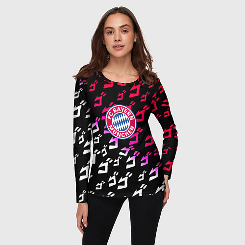 Женский лонгслив Бавария Мюнхен jojo anime / 3D-принт – фото 3