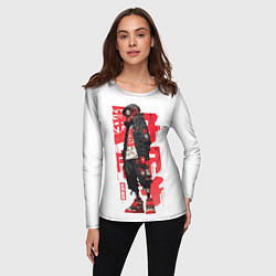 Лонгслив женский Bot raven, цвет: 3D-принт — фото 2