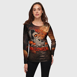 Лонгслив женский Мумия в ожидании, цвет: 3D-принт — фото 2