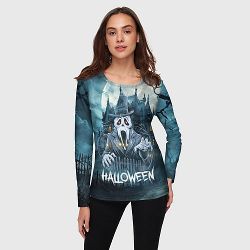 Женский лонгслив Дух у замка / 3D-принт – фото 3