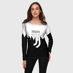Лонгслив женский Ювентус команды, цвет: 3D-принт — фото 2