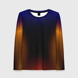 Женский лонгслив Color black red blue