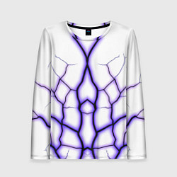 Женский лонгслив Color white purple