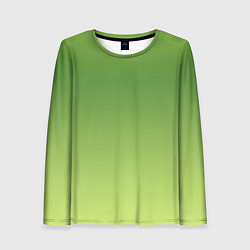 Женский лонгслив Color green yellow