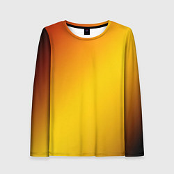 Лонгслив женский Color yellow red gradient, цвет: 3D-принт