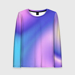 Лонгслив женский Color multicolored gradient, цвет: 3D-принт