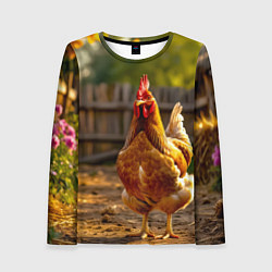 Лонгслив женский Золотой хранитель двора, цвет: 3D-принт
