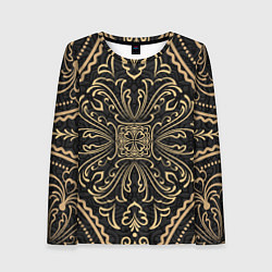 Лонгслив женский Орнамент славянский позолота, цвет: 3D-принт