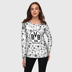 Лонгслив женский Borussia game pattern, цвет: 3D-принт — фото 2