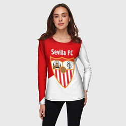 Лонгслив женский Sevilla FC, цвет: 3D-принт — фото 2