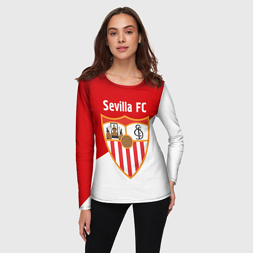 Женский лонгслив Sevilla FC / 3D-принт – фото 3