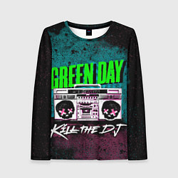 Лонгслив женский Green Day: Kill the DJ, цвет: 3D-принт