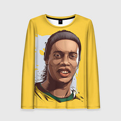 Женский лонгслив Ronaldinho Art