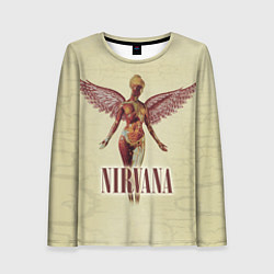 Лонгслив женский Nirvana Angel, цвет: 3D-принт