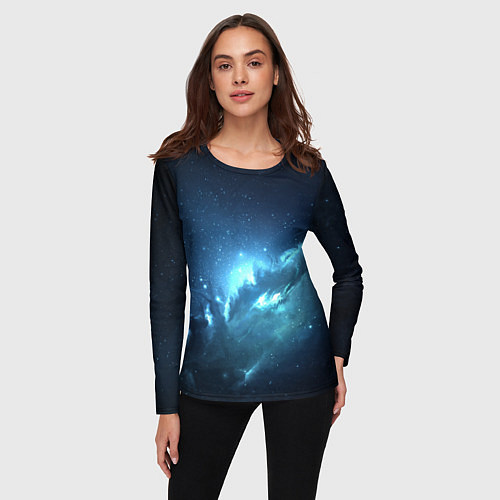 Женский лонгслив Atlantis Nebula / 3D-принт – фото 3