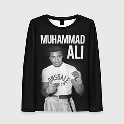 Лонгслив женский Muhammad Ali, цвет: 3D-принт