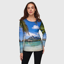 Лонгслив женский Бора-Бора, цвет: 3D-принт — фото 2