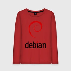 Женский лонгслив Debian