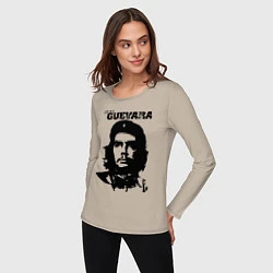 Лонгслив хлопковый женский Che Guevara, цвет: миндальный — фото 2