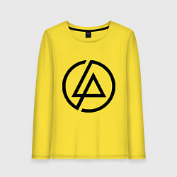 Лонгслив хлопковый женский Linkin Park: Sybmol, цвет: желтый