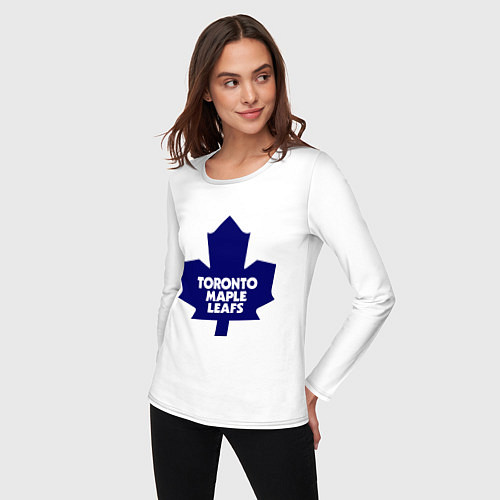 Женский лонгслив Toronto Maple Leafs / Белый – фото 3