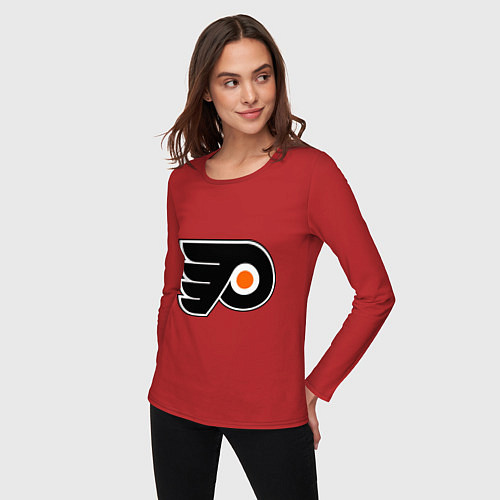 Женский лонгслив Philadelphia Flyers / Красный – фото 3