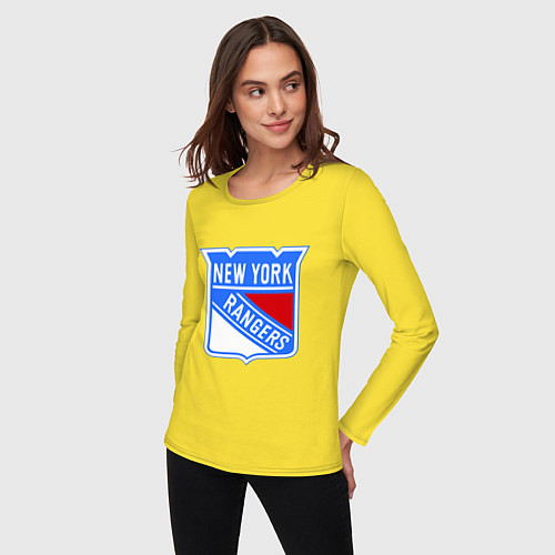 Женский лонгслив New York Rangers / Желтый – фото 3