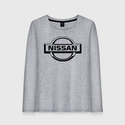 Лонгслив хлопковый женский Nissan club, цвет: меланж