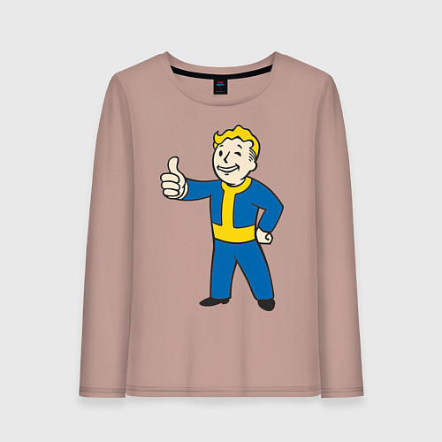Женский лонгслив Fallout Boy / Пыльно-розовый – фото 1