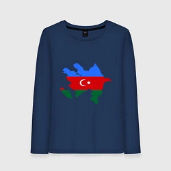 Женский лонгслив Azerbaijan map