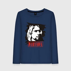 Женский лонгслив Nirvana: Kurt Cobain