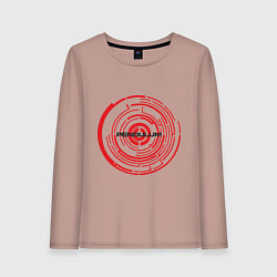 Лонгслив хлопковый женский Pendulum, цвет: пыльно-розовый